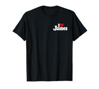 I Love Heart James Jim Jimmy Nome su Un Tee Maglietta
