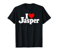 I Love Heart Jasper Nome su Una Tee Maglietta