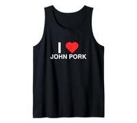 I Love Heart John Pork Unhinged Gen Z Adolescente Meme Brainrot Canotta