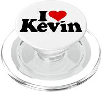 I LOVE HEART KEVIN NOME SU UN TEE PopSockets PopGrip per MagSafe