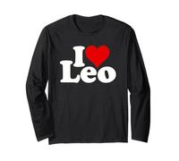 I Love Heart Leo Leonardo Leopold Maglia a Manica