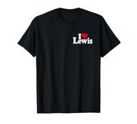 I Love Heart Lewis Nome su Un Tee Maglietta
