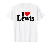 I Love Heart Lewis Nome su Un Tee Maglietta