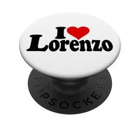 I LOVE HEART LORENZO NOME SU UNA TEE PopSockets PopGrip Adesivo