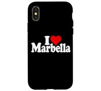 I LOVE HEART MARBELLA SPAGNA ANDALUSIA COSTA DEL SOL Custodia per iPhone X/XS