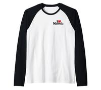 I Love Heart Marbella Spagna Andalusia Costa del sol Maglia con Maniche Raglan