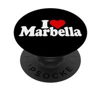 I LOVE HEART MARBELLA SPAGNA ANDALUSIA COSTA DEL SOL PopSockets PopGrip Adesivo