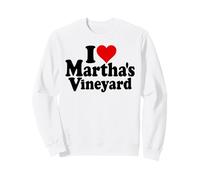 I Love Heart Martha's VIGNETO Massachusetts Felpa