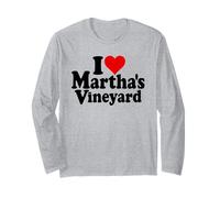 I Love Heart Martha's VIGNETO Massachusetts Maglia a Manica