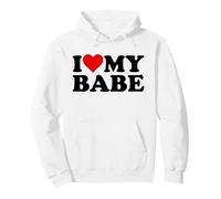 I Love Heart My Babe Bae Ragazzo Ragazzo Felpa con Cappuccio
