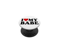 I LOVE HEART MY BABE BAE RAGAZZO RAGAZZO PopSockets PopGrip Adesivo
