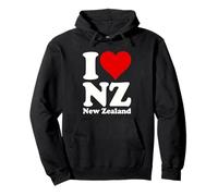 I Love Heart New Zeland NZ Kiwi Maori Culture Felpa con Cappuccio