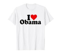 I Love Heart Obama Presidente Barack Maglietta
