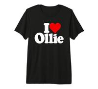 I Love Heart Ollie Oliver Nome su Un Tee Maglietta Premium