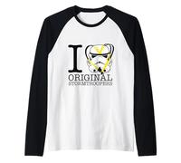I Love Heart Original Stormtroopers Maglia con Maniche Raglan