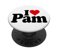 I LOVE HEART PAM PAMELA NOME SU UN TEE PopSockets PopGrip Adesivo