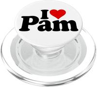 I LOVE HEART PAM PAMELA NOME SU UN TEE PopSockets PopGrip per MagSafe