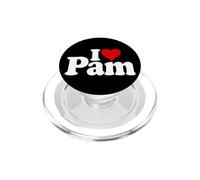 I LOVE HEART PAM PAMELA NOME SU UN TEE PopSockets PopGrip per MagSafe