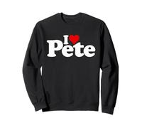 I Love Heart Pete Peter Nome su Un Tee Felpa