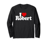 I Love Heart Robert Rob Robby Nome su Un Tee Maglia a Manica