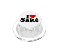 I LOVE HEART SAKE IL VINO DI RISO GIAPPONESE PopSockets PopGrip per MagSafe