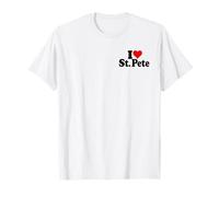 I LOVE HEART SAN PETE SAN PIETROBURGO FLORIDA Maglietta