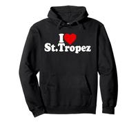 I Love Heart San Tropez Saint-Tropez Francia Felpa con Cappuccio