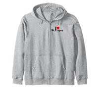 I Love Heart San Tropez Saint-Tropez Francia Felpa con Cappuccio
