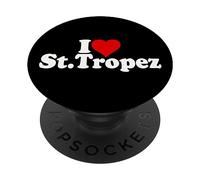 I LOVE HEART SAN TROPEZ SAINT-TROPEZ FRANCIA PopSockets PopGrip Adesivo