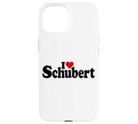 I LOVE HEART SCHUBERT FRANZ COMPOSITORE Custodia per iPhone 15