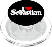 I LOVE HEART SEBASTIAN NOME SU UN TEE PopSockets PopGrip per MagSafe