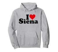 I Love Heart Siena Italia Toscana Felpa con Cappuccio