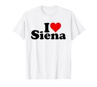 I LOVE HEART SIENA ITALIA TOSCANA Maglietta