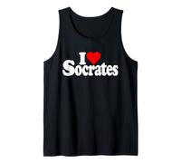 I Love Heart Socrates SOCRATIC Greca FILOSOFIA Canotta