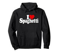 I Love Heart Spaghetti Pasta Noodles Felpa con Cappuccio