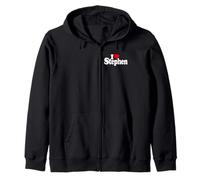 I LOVE HEART STEPHEN STEPH NOME SU UN TEE Felpa con Cappuccio