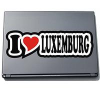 I Love Heart Sticker Decal Sticker Laptop Skin 210 mm I LOVE Lussemburgo