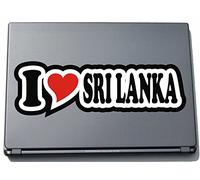 I Love Heart Sticker Decal Sticker Laptop Skin 210 mm I LOVE Sri Lanka