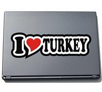 I Love Heart Sticker Decal Sticker Laptop Skin 210 mm I LOVE Turkey