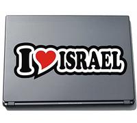 I Love Heart Sticker Decal Sticker Laptop Skin 297 mm I LOVE ISRAEL