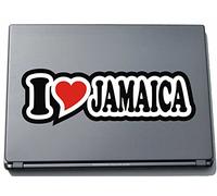 I Love Heart Sticker Decal Sticker Laptop Skin 297 mm I LOVE JAMAICA