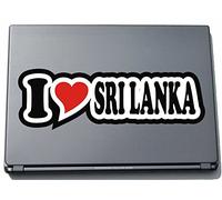 I Love Heart Sticker Decal Sticker Laptop Skin 297 mm I LOVE Sri Lanka