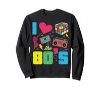 I Love Heart The 80s Retro Throwback Vibes Donne Uomini Bambini Felpa