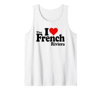 I Love Heart The Francese Riviera Cote D'Azur Nizza Monaco Canotta