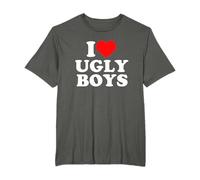 I Love Heart Ugly Boys Maglietta