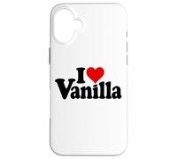 I LOVE HEART VANIGLIA Custodia per iPhone 16 Plus