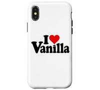 I LOVE HEART VANIGLIA Custodia per iPhone X/XS