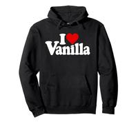 I Love Heart Vaniglia Felpa con Cappuccio