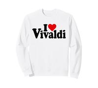 I Love Heart Vivaldi Antonio COMPOSITORE Felpa