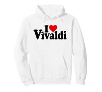 I Love Heart Vivaldi Antonio COMPOSITORE Felpa con Cappuccio